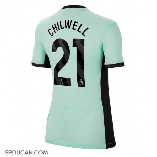 Zenski Nogometni Dres Chelsea Ben Chilwell #21 Rezervni 2023-24 Kratak Rukav